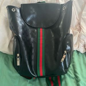 Gucci Conino Lafo backpack, black, green and red